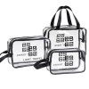 Clear Makeup Bag - Waterproof, Transparent Travel Organizer for Cosmetics & Toiletries