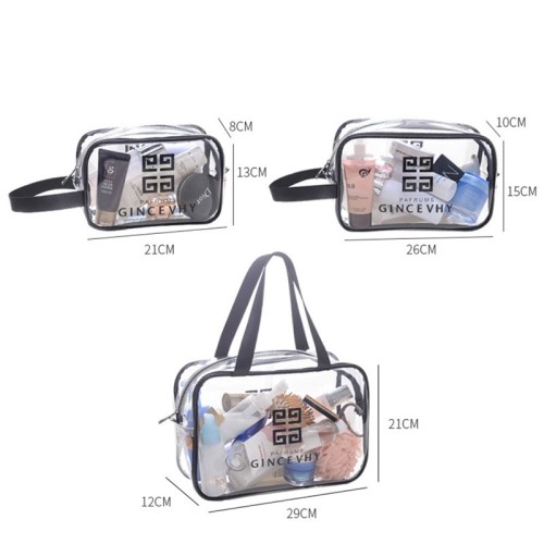 Wholesale portable makeup bag Waterproof portable travel skincare products large capacity storage bag box ins wind toiletry bag