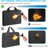 Fireproof Accordion File Bag - Flame-Resistant, Durable Document Organizer for Office & Home