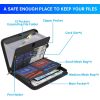 Fireproof Accordion File Bag - Flame-Resistant, Durable Document Organizer for Office & Home