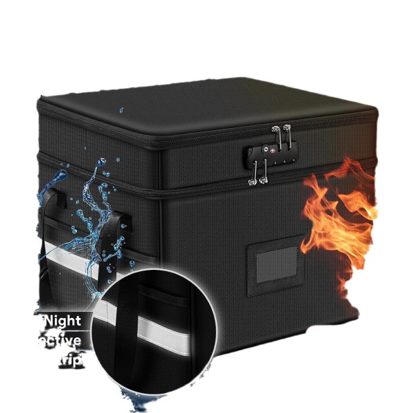 Fireproof Document Box - Durable, Heat-Resistant Safe for Important Files & Valuables