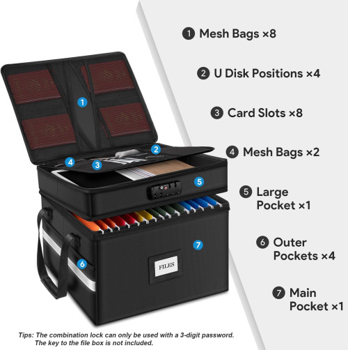 New fireproof file box Contract documents storage Fireproof file box Fireproof file box