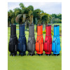 4-Wheel Push Golf Bag - Retractable Handle, Durable & Smooth Rolling for Courses and Travel