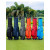 4-Wheel Push Golf Bag - Retractable Handle, Durable & Smooth Rolling for Courses and Travel