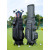 4-Wheel Push Golf Bag - Retractable Handle, Durable & Smooth Rolling for Courses and Travel