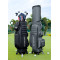 4-Wheel Push Golf Bag - Retractable Handle, Durable & Smooth Rolling for Courses and Travel