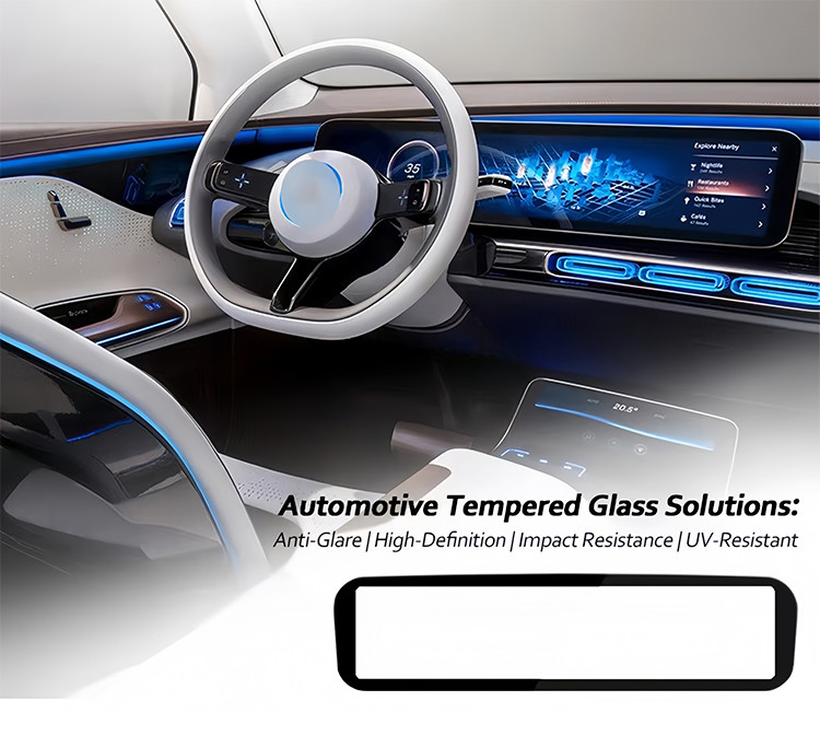 Automotive display cover glass
