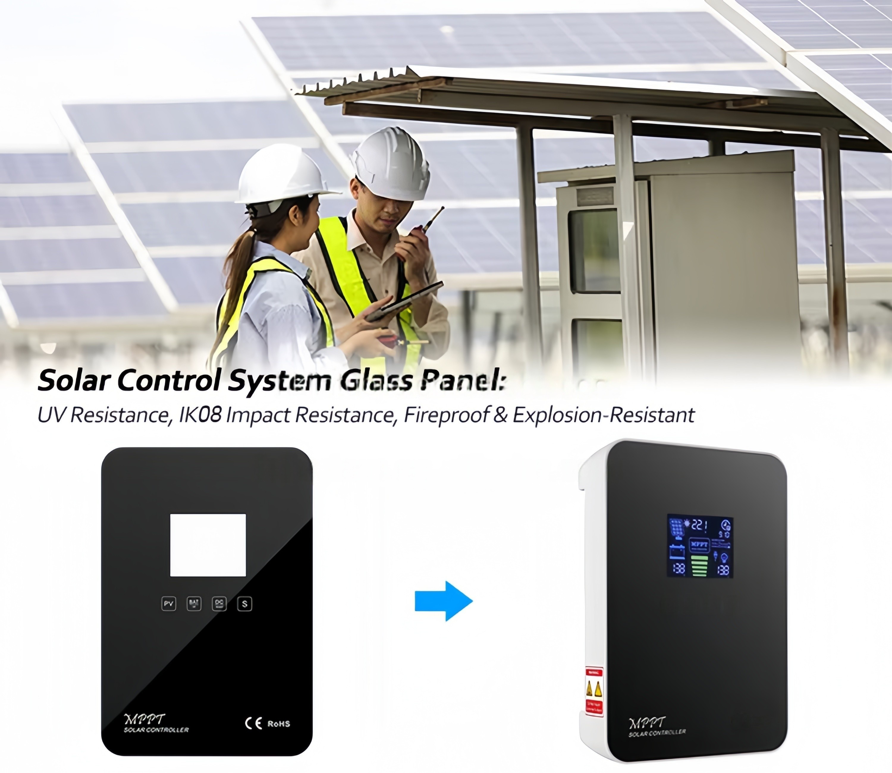 Solar Control System Glass Panel