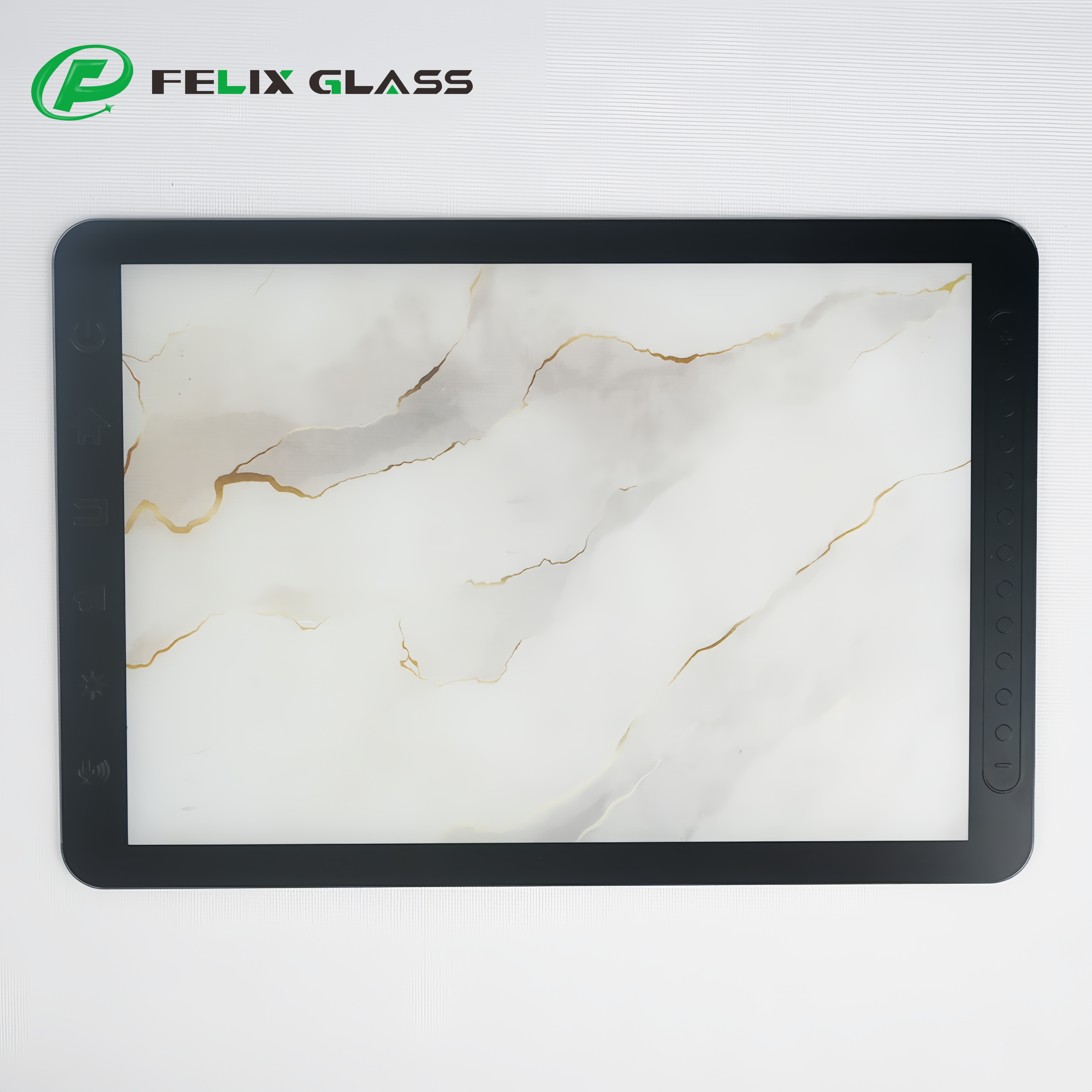 Customized marble screen cover glass
