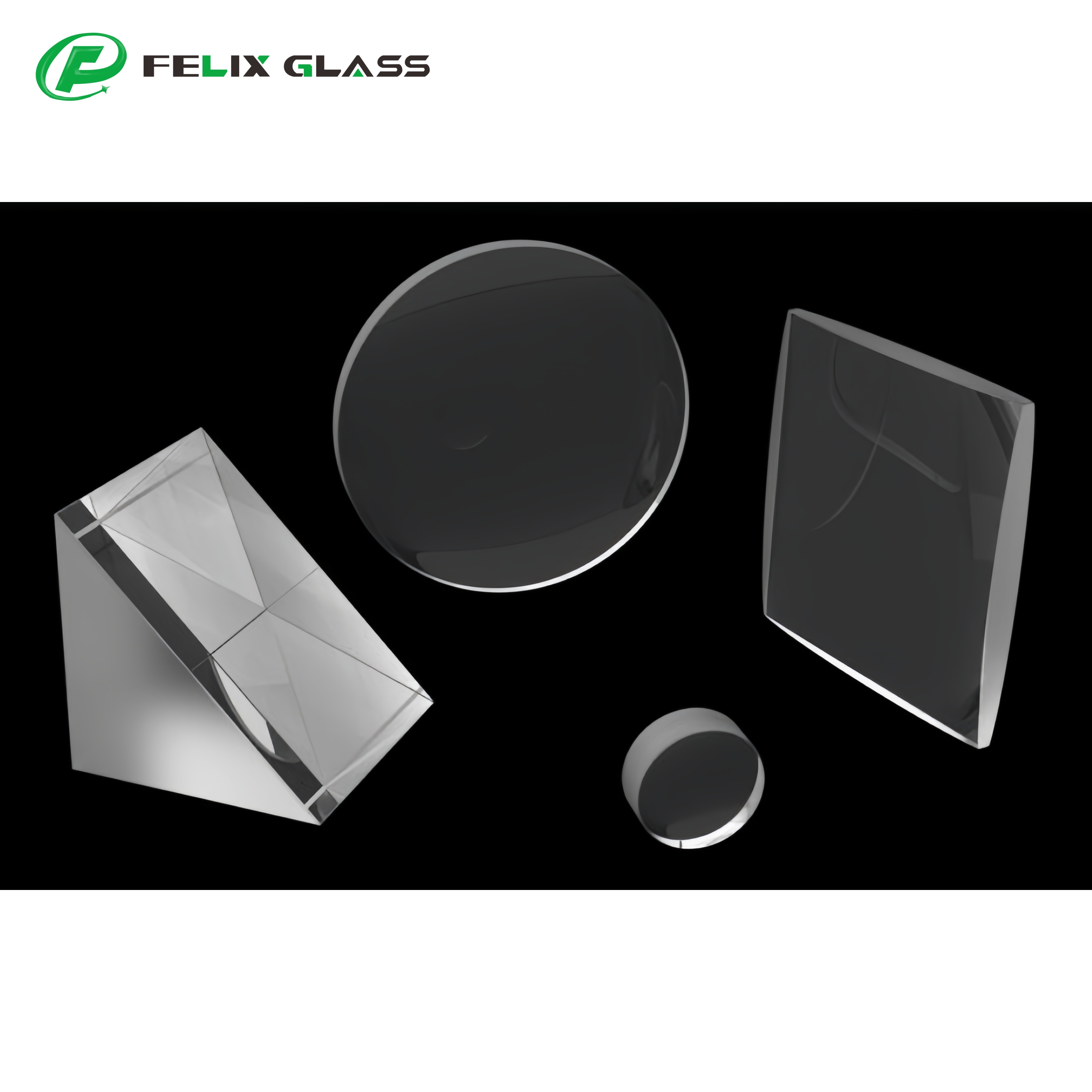 Customized optical prism lens glass