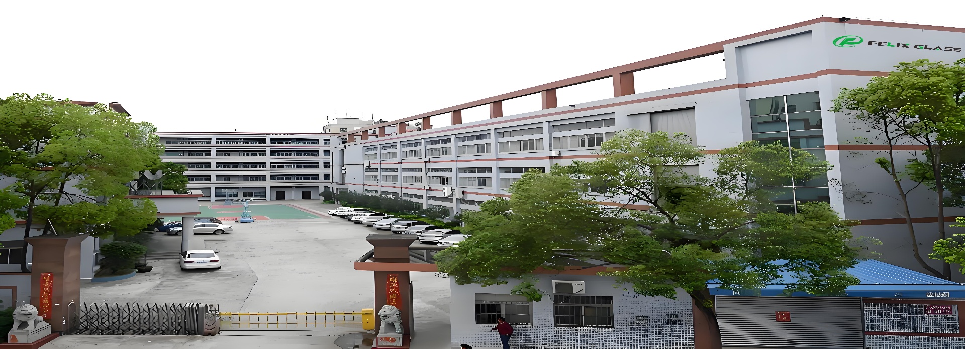 Exterior photos of FELIX GLASS Dongguan production base