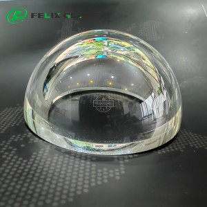 Custom Slanted Edge Optical Dome for PTZ & CCTV Cameras