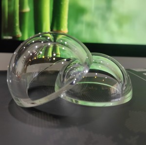 Factory OEM Custom Hemispherical & Slanted Edge BK7/K9 Optical Glass Dome Lens | Clear Lens | For Sensor & Camera Protection FE-GXQZ-0100295