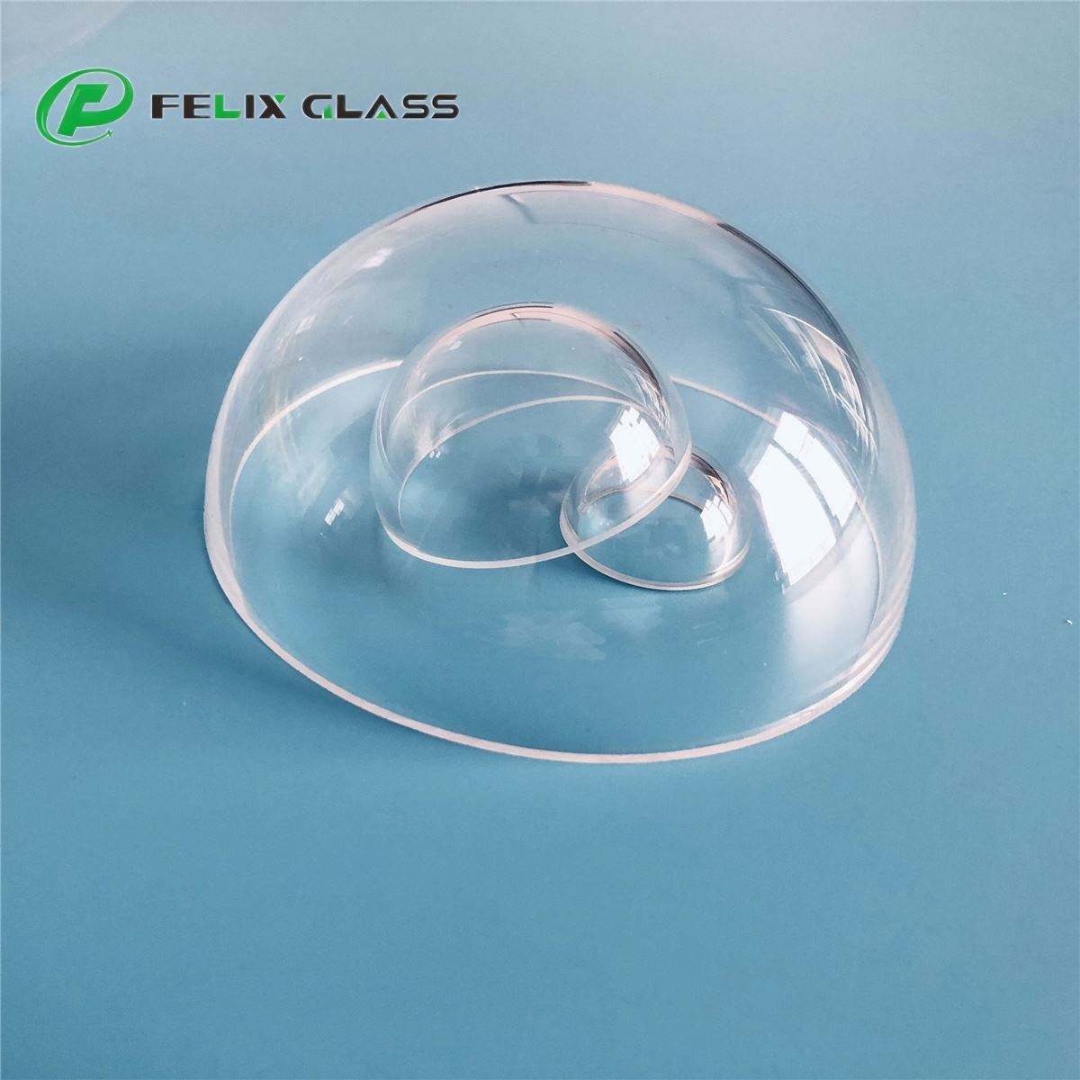Custom sapphire hemispherical dome with polished optical surface