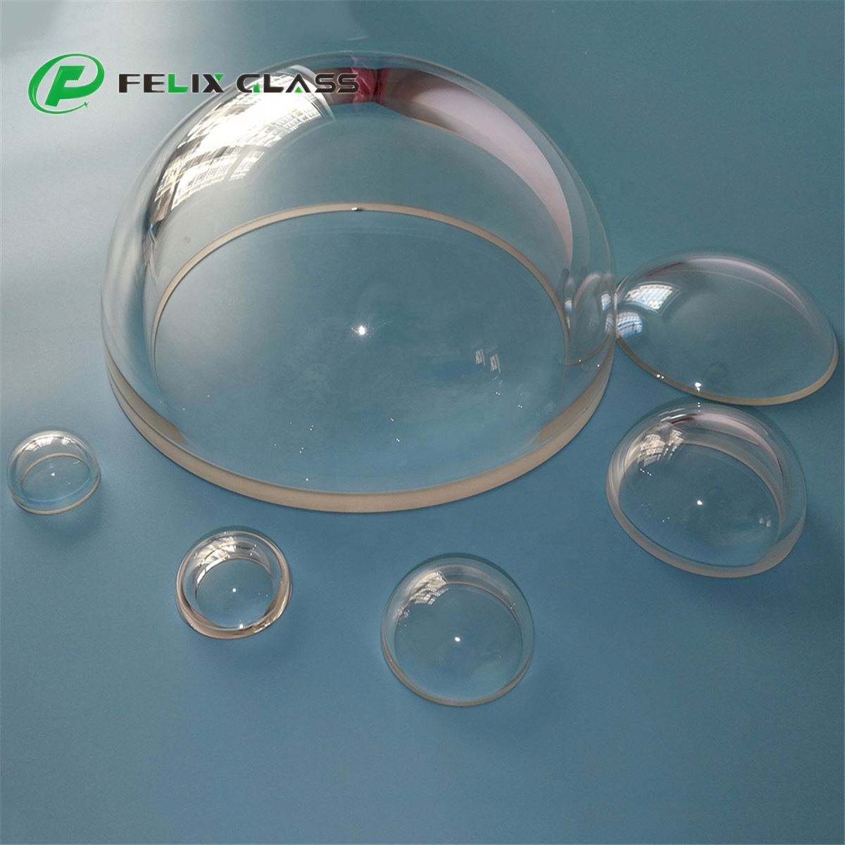 Custom sapphire hemispherical dome with polished optical surface