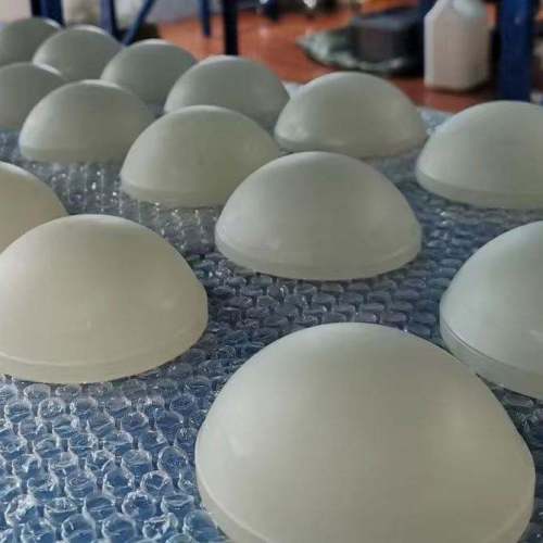 Factory OEM Custom BK7/K9 Optical Glass Dome Lens | Gold IR Coated | Waterproof & High Reflective for Underwater Camera & CCTV Protection