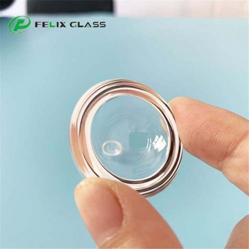 Factory OEM Custom BK7/K9 Optical Glass Dome Lens | Waterproof AR Coated | Flanged Edge for Underwater Camera & CCTV Protection