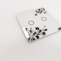 Custom Smart Home Touch Control Glass Panel | Tempered AF/AR Coated 3-Gang Touch Switch Glass Cover