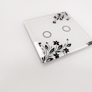 Custom Smart Home Touch Control Glass Panel | Tempered AF/AR Coated 3-Gang Touch Switch Glass Cover