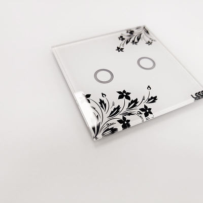 Custom Smart Home Touch Control Glass Panel | Tempered AF/AR Coated 3-Gang Touch Switch Glass Cover