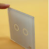 Custom Smart Home Touch Control Glass Panel | Tempered AF/AR Coated 3-Gang Touch Switch Glass Cover | FELIX GLASS