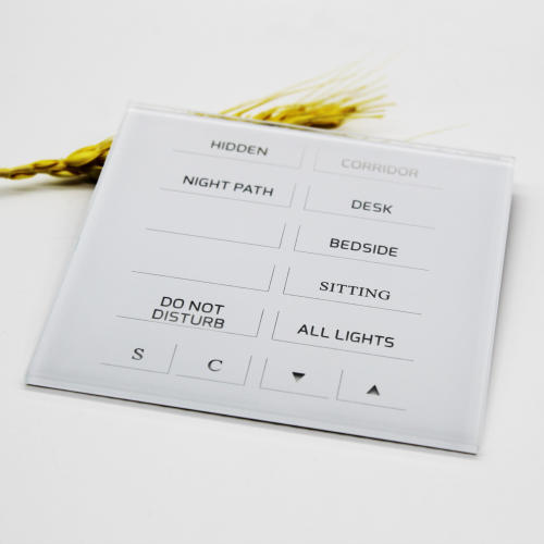 Custom Smart Home Touch Control Glass Panel | Tempered AF/AR Coated 3-Gang Touch Switch Glass Cover