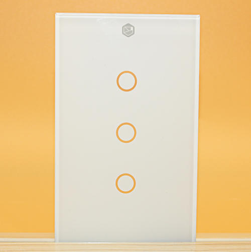 Custom Smart Home Touch Control Glass Panel | Tempered AF/AR Coated 3-Gang Touch Switch Glass Cover | FELIX GLASS