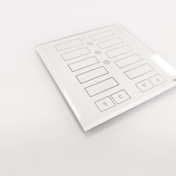 Custom Smart Home Touch Control Glass Panel | Tempered AF/AR Coated 3-Gang Touch Switch Glass Cover