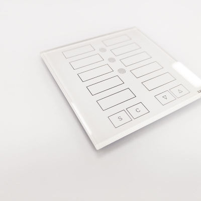 Custom Smart Home Touch Control Glass Panel | Tempered AF/AR Coated 3-Gang Touch Switch Glass Cover