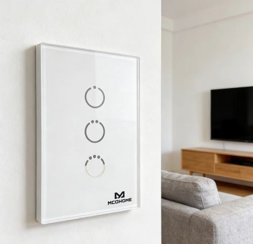 Custom Smart Home Touch Control Glass Panel | Tempered AF/AR Coated 3-Gang Touch Switch Glass Cover | FELIX GLASS