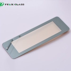 Custom Black Border 1.1mm Chemically Strengthened Display Cover Glass | AR/AF/AG Coated Touch Screen Panel for Indicator Displays | FELIX GLASS