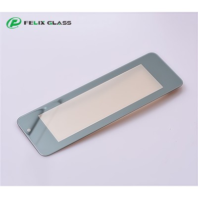 Custom Black Border 1.1mm Chemically Strengthened Display Cover Glass | AR/AF/AG Coated Touch Screen Panel for Indicator Displays | FELIX GLASS