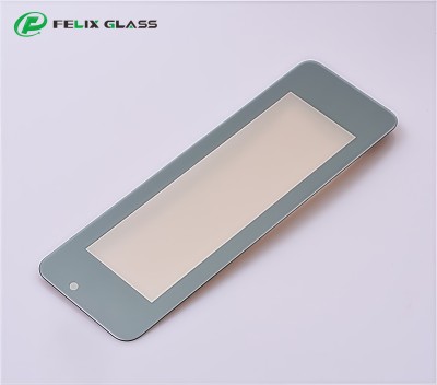 Custom Black Border 1.1mm Chemically Strengthened Display Cover Glass | AR/AF/AG Coated Touch Screen Panel for Indicator Displays | FELIX GLASS