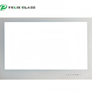 High Precision 2.5D Edge Chemically Strengthened Display Glass Panel | Custom AR/AF/AG Coated Touch Screen Cover for Industrial Equipment
