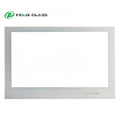 High Precision 2.5D Edge Chemically Strengthened Display Glass Panel | Custom AR/AF/AG Coated Touch Screen Cover for Industrial Equipment