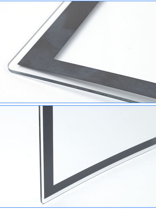 Custom Curved Tempered Glass Capacitive Touch Screen | 31.5/43/49 Inch | R1500/R2000 | C/J Type | Industrial Gaming Display