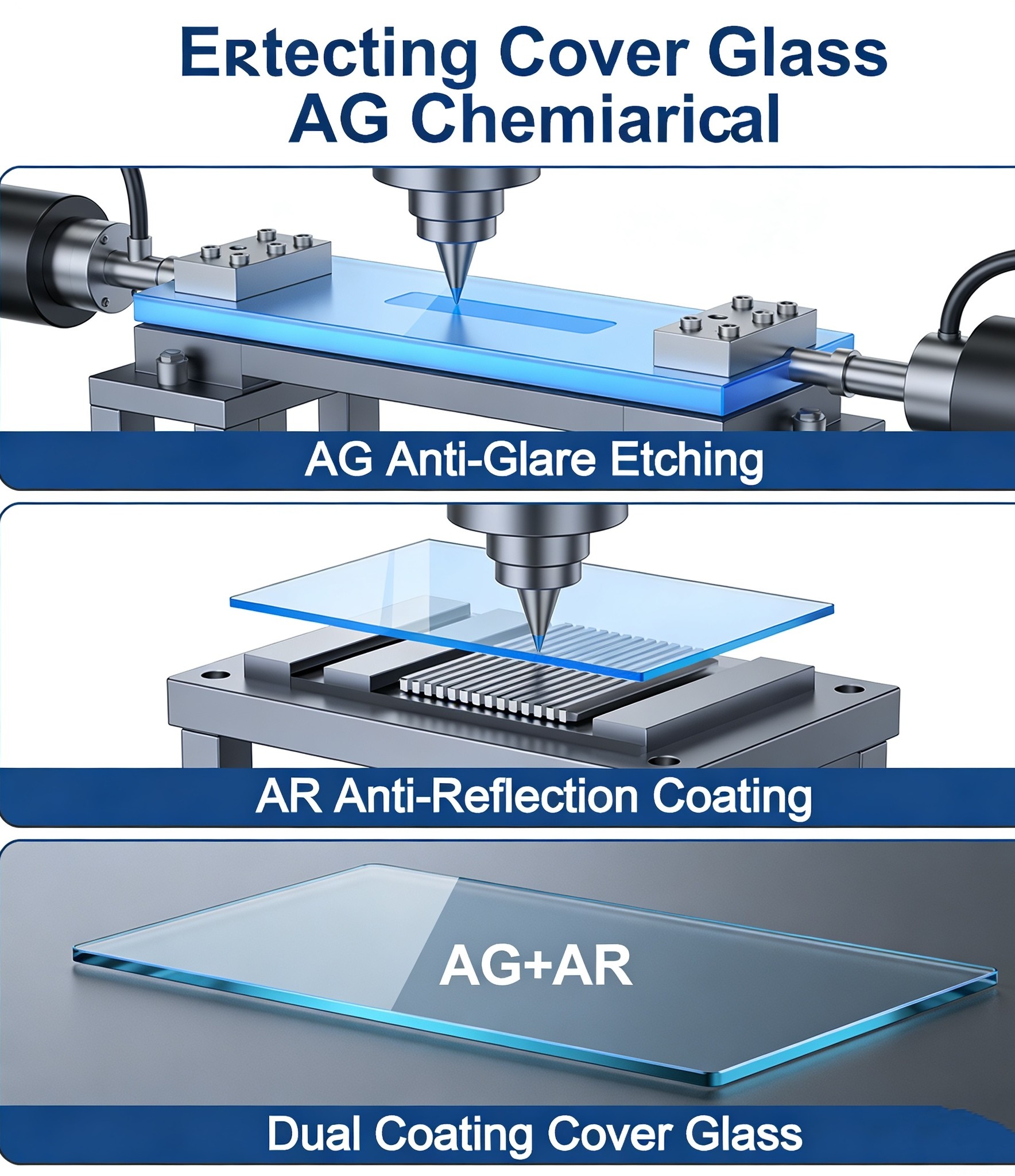 Q1: Can the AG and AR process be realized on a cover glass ?