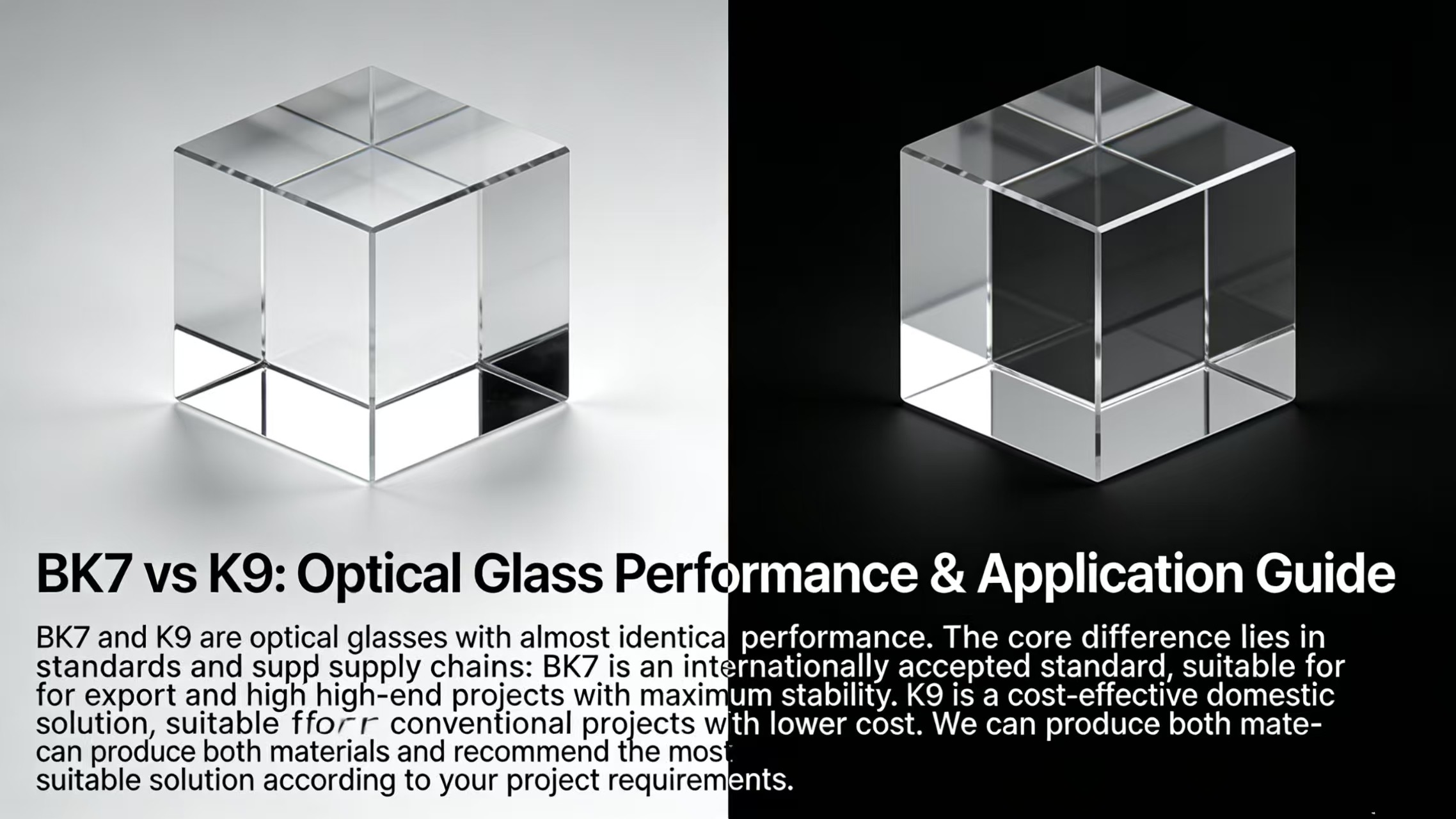 BK7 vs K9 Optical Glass: Which is Best for Optical Domes?