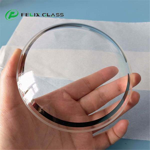 Custom ITO Conductive Glass Dome for heating, sensing and optical integration