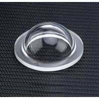 one-piece flanged mounted sapphire optical dome with integrated precision machined flange for ROV underwater surveillance optical camera system