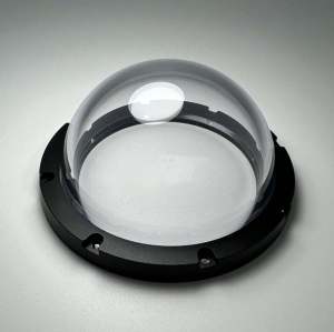 Optical Glass Custom Flanged Hemispherical Camera Glass Dome