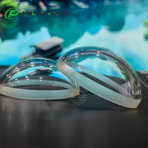 AR Coated BK7 K9 Optical Glass Dome Lens for Underwater Camera