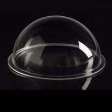 Custom Flanged Optical Dome Glass for Security Camera & Industrial Machine Vision | OEM