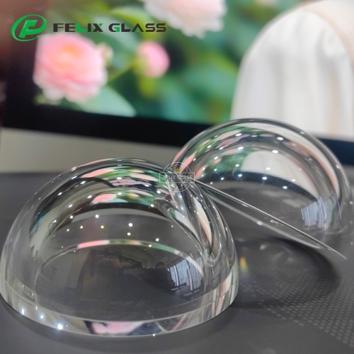 High Transmittance Tempered Glass Dome for CCTV Cameras