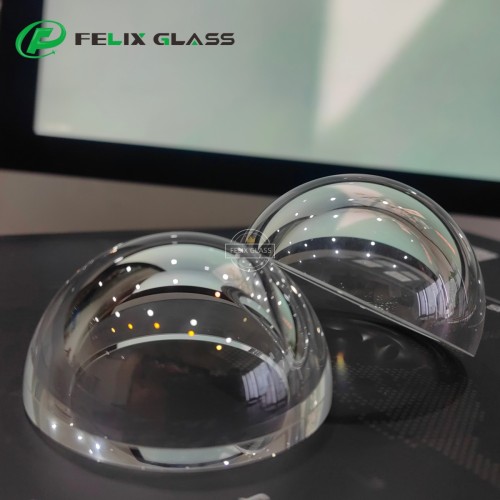 High Transmittance Tempered Glass Dome for CCTV Cameras