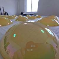 Dual size broadband multi-layer coated infrared parabolic reflector mirror for thermal detection & infrared spectroscopy, custom diameter available