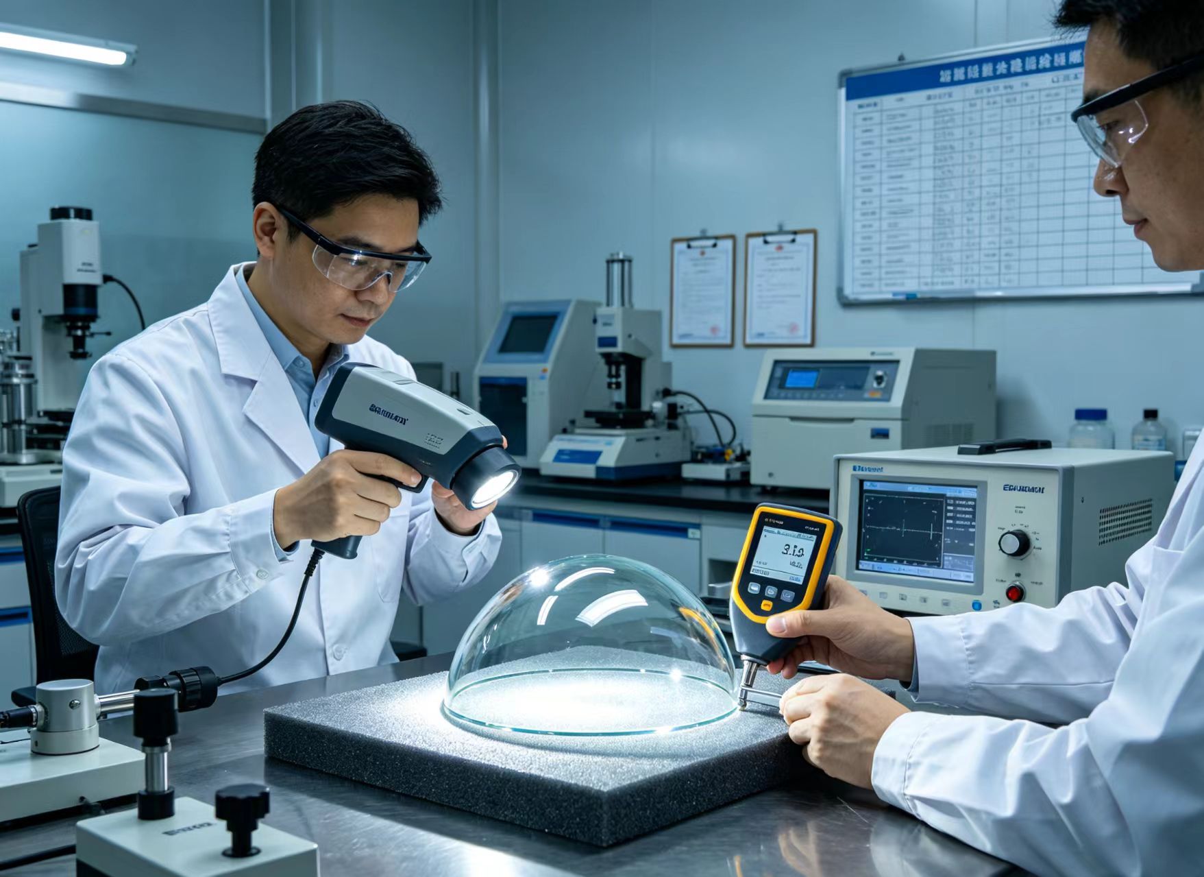 Optical Glass Dome Quality Standard & Strict Inspection Process