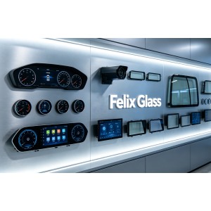 Streaming Rearview Mirror Glass Cover for Car DVR & ADAS Systems | Automotive Tempered Glass Manufacturer | FELIX GLASS