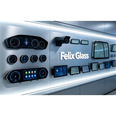 Streaming Rearview Mirror Glass Cover for Car DVR & ADAS Systems | Automotive Tempered Glass Manufacturer | FELIX GLASS
