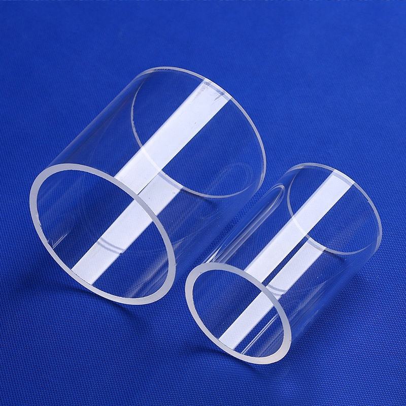 JGS2 optical grade fused silica quartz glass tube for UV-Vis spectroscopy, 220-2500nm high transmission, high purity for laboratory spectral analysis